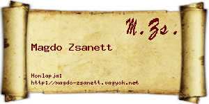 Magdo Zsanett névjegykártya